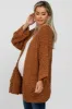 Camel Soft Popcorn Knit Maternity Cardigan sold by Pinkblush