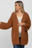 Camel Soft Popcorn Knit Maternity Cardigan sold by Pinkblush