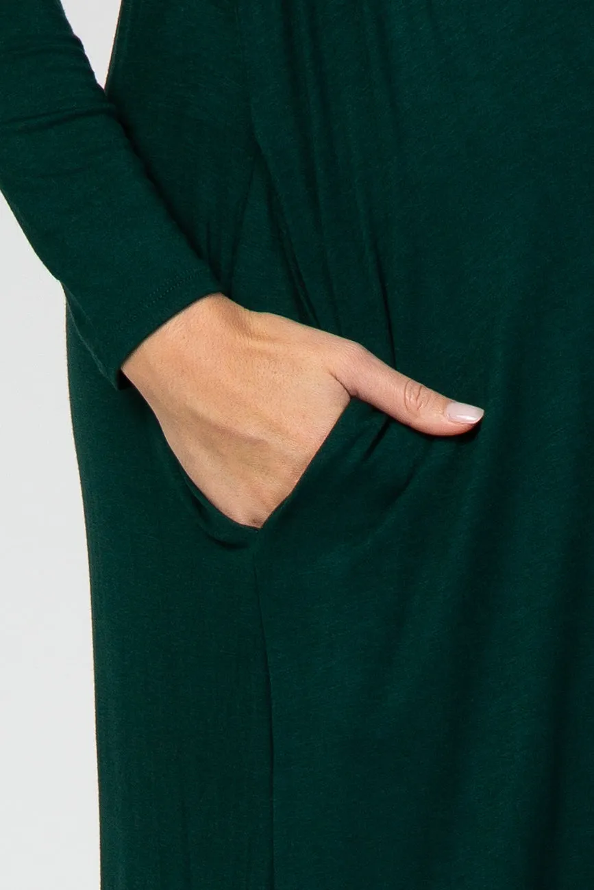 Green Long Sleeve Maternity Nursing Maxi Dress sold by Pinkblush product image thumbnail 5