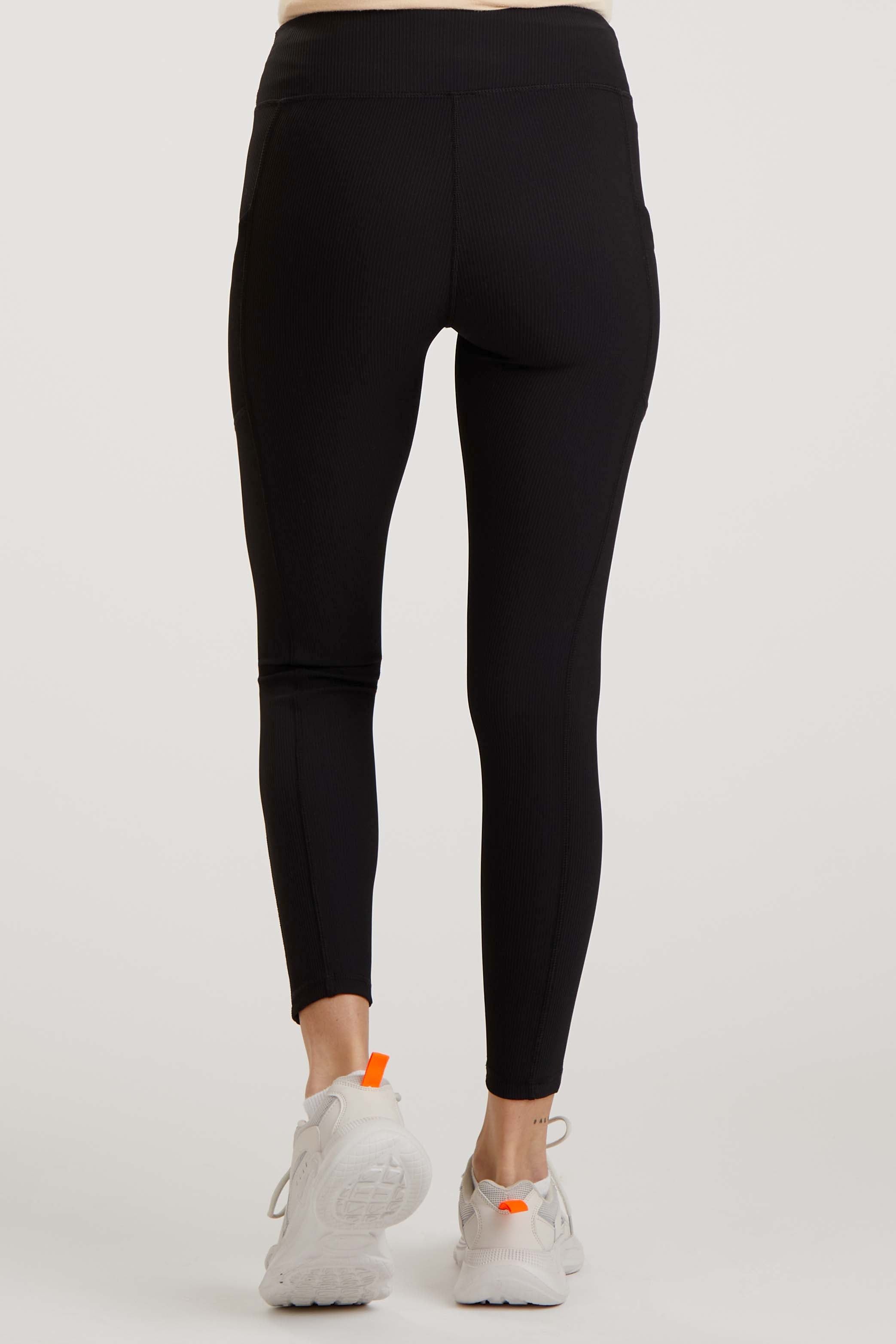 Black Ribbed Active Maternity Legging sold by Pinkblush product image thumbnail 4