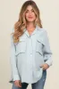 Light Blue Cotton Gauze Button Down Maternity Shirt sold by Pinkblush