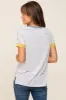 Blue Striped Colorblock Top sold by Pinkblush