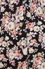 Black Floral Smocked Maternity Midi Dress sold by Pinkblush