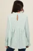 Mint Green Lace Ruffled Neck Top sold by Pinkblush