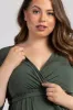 PinkBlush Olive Sash Tie Wrap Plus Maternity Maxi Dress sold by Pinkblush