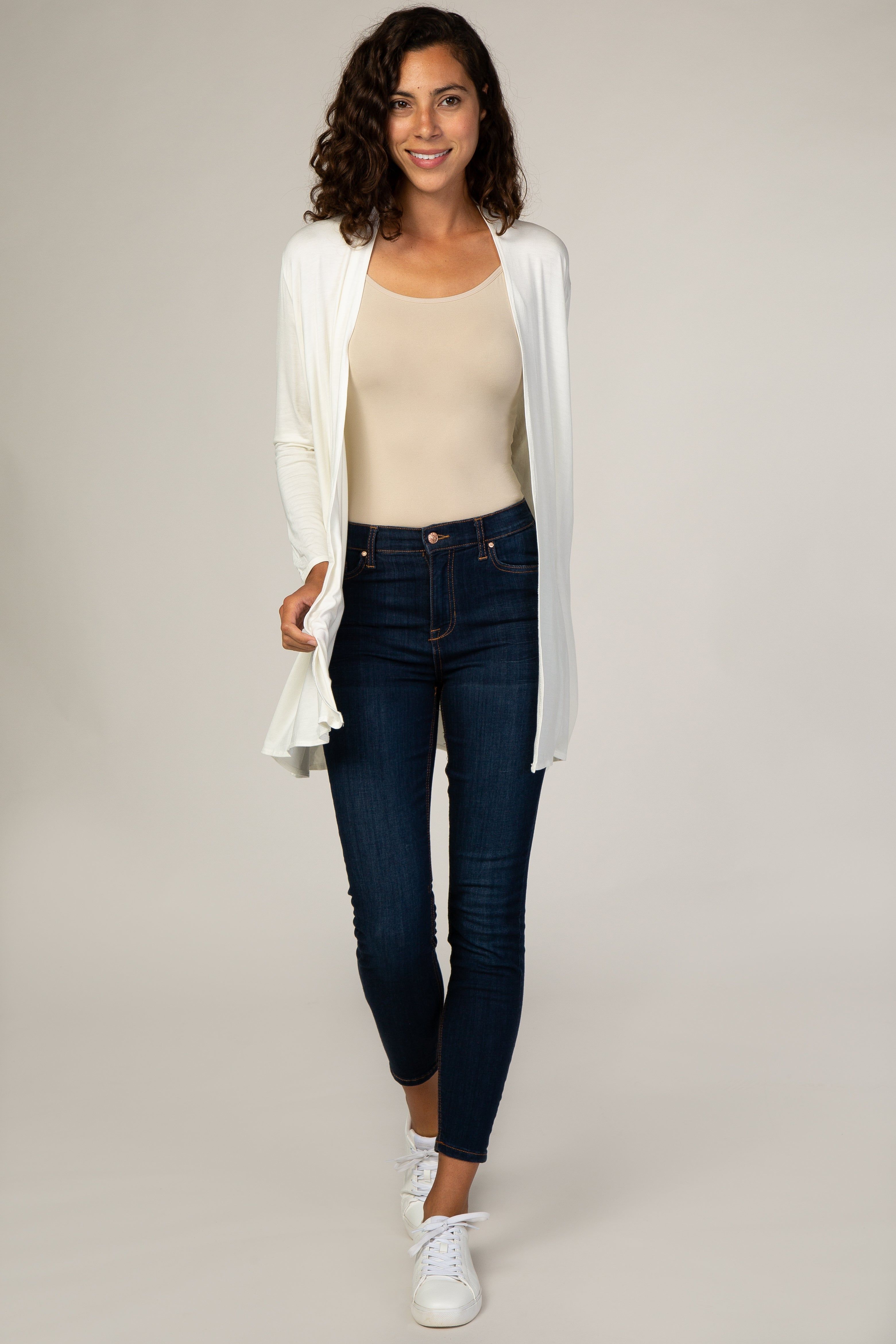 PinkBlush White Basic Cardigan sold by Pinkblush product image thumbnail 4