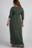 PinkBlush Olive Sash Tie Wrap Plus Maternity Maxi Dress sold by Pinkblush