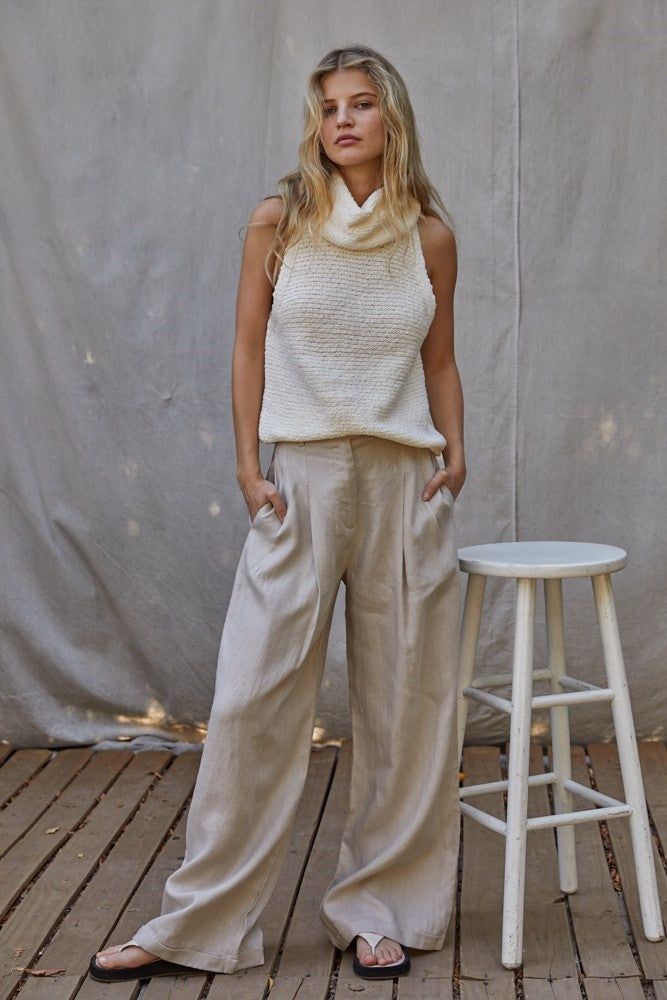 Ivory Sweater Crop Top sold by Pinkblush product image thumbnail 2