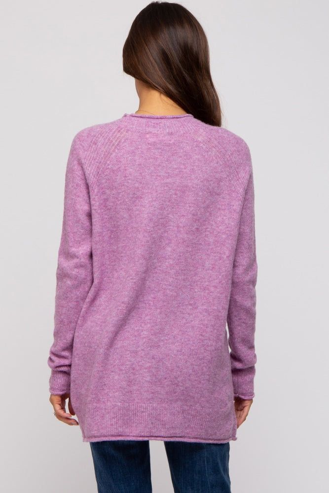 Lavender Brushed Knit Maternity Sweater sold by Pinkblush product image thumbnail 3
