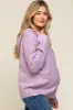 Lavender Mixed Knit Maternity Hooded Sweater sold by Pinkblush