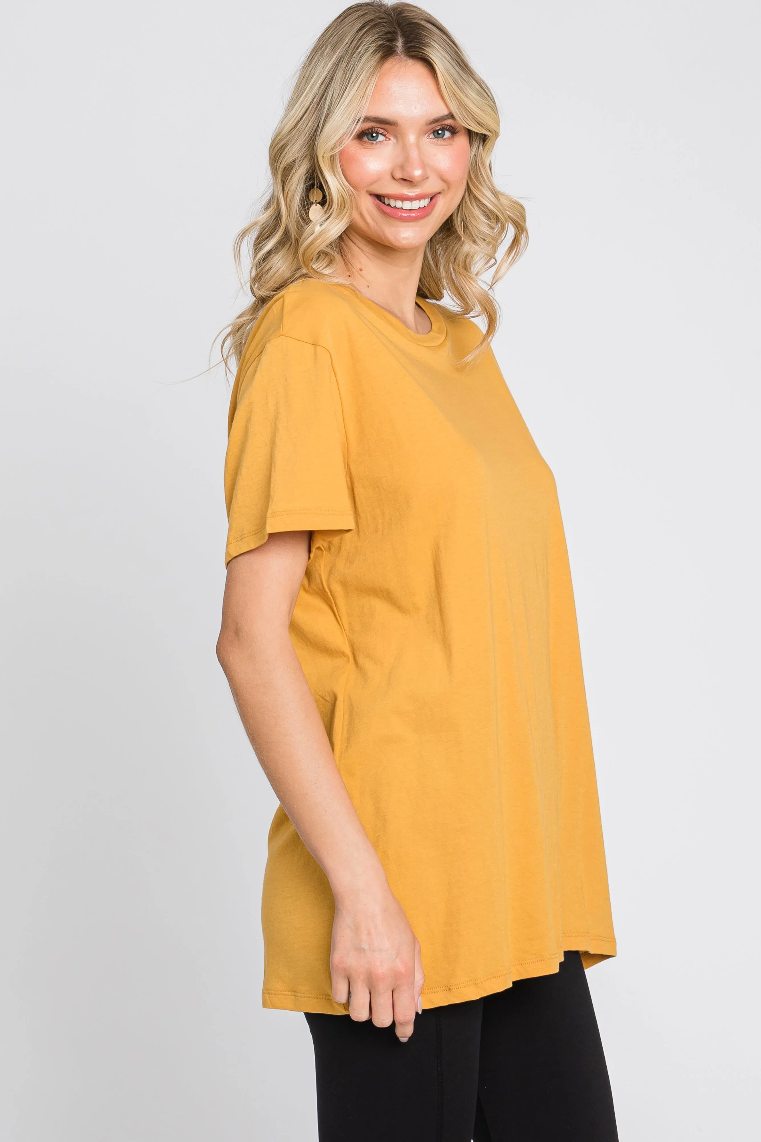 Gold Oversized Short Sleeve Top sold by Pinkblush product image thumbnail 2