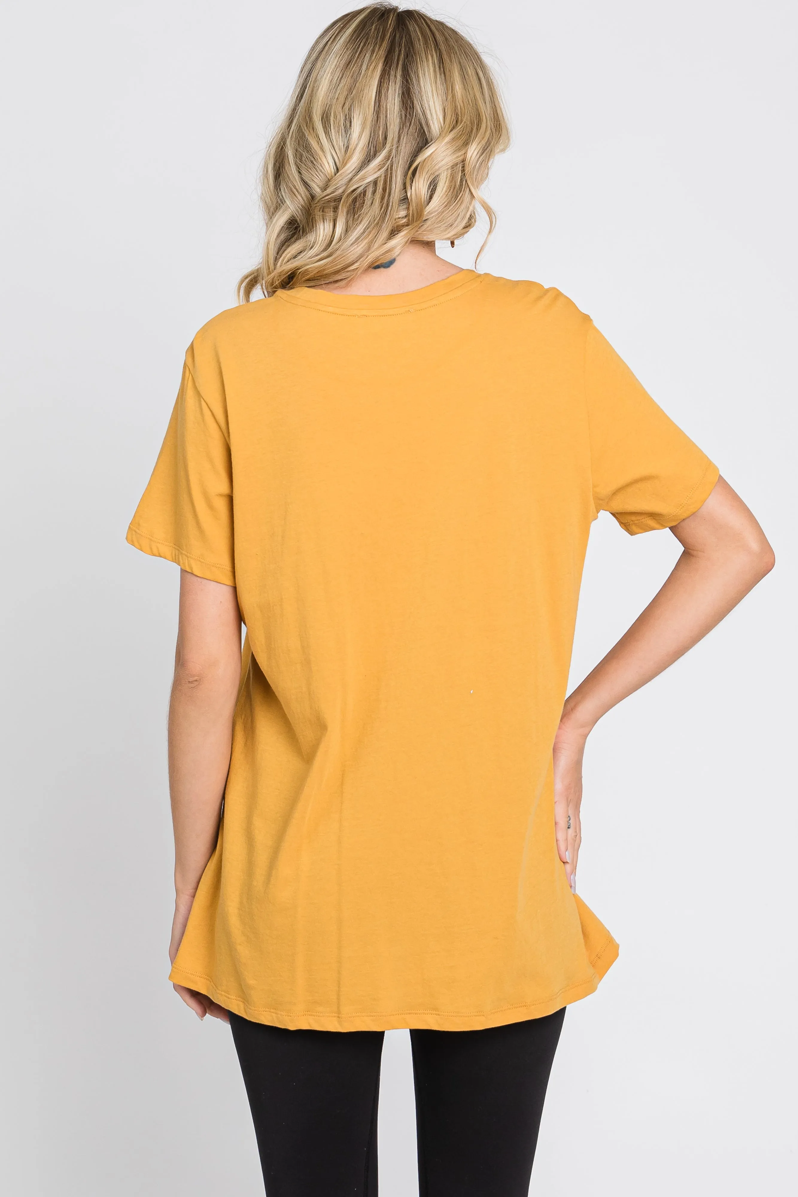 Gold Oversized Short Sleeve Top sold by Pinkblush product image thumbnail 3