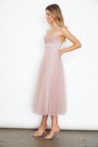 Blush Tulle Midi Dress sold by Pinkblush