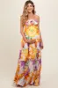 Purple Floral Top Accent Tiered Maternity Maxi Dress sold by Pinkblush