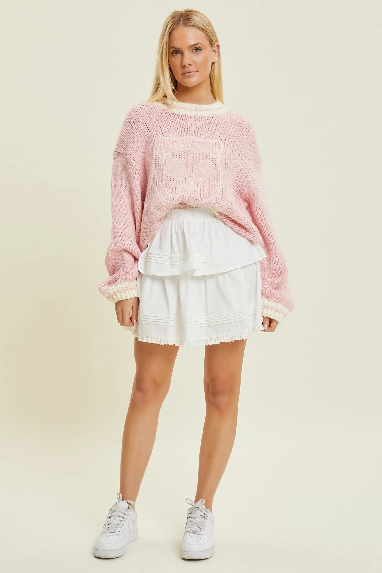 Pink Embroidered Sweater sold by Pinkblush product image thumbnail 3