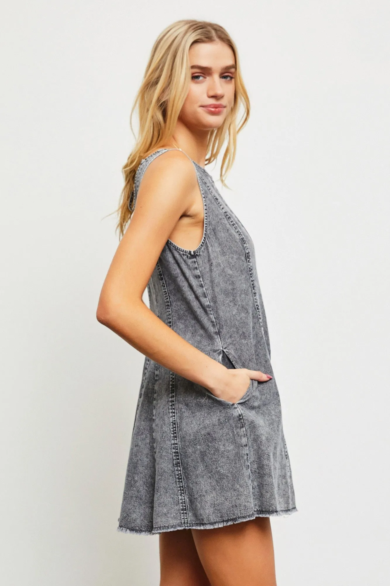 Charcoal Flare Romper sold by Pinkblush product image thumbnail 3