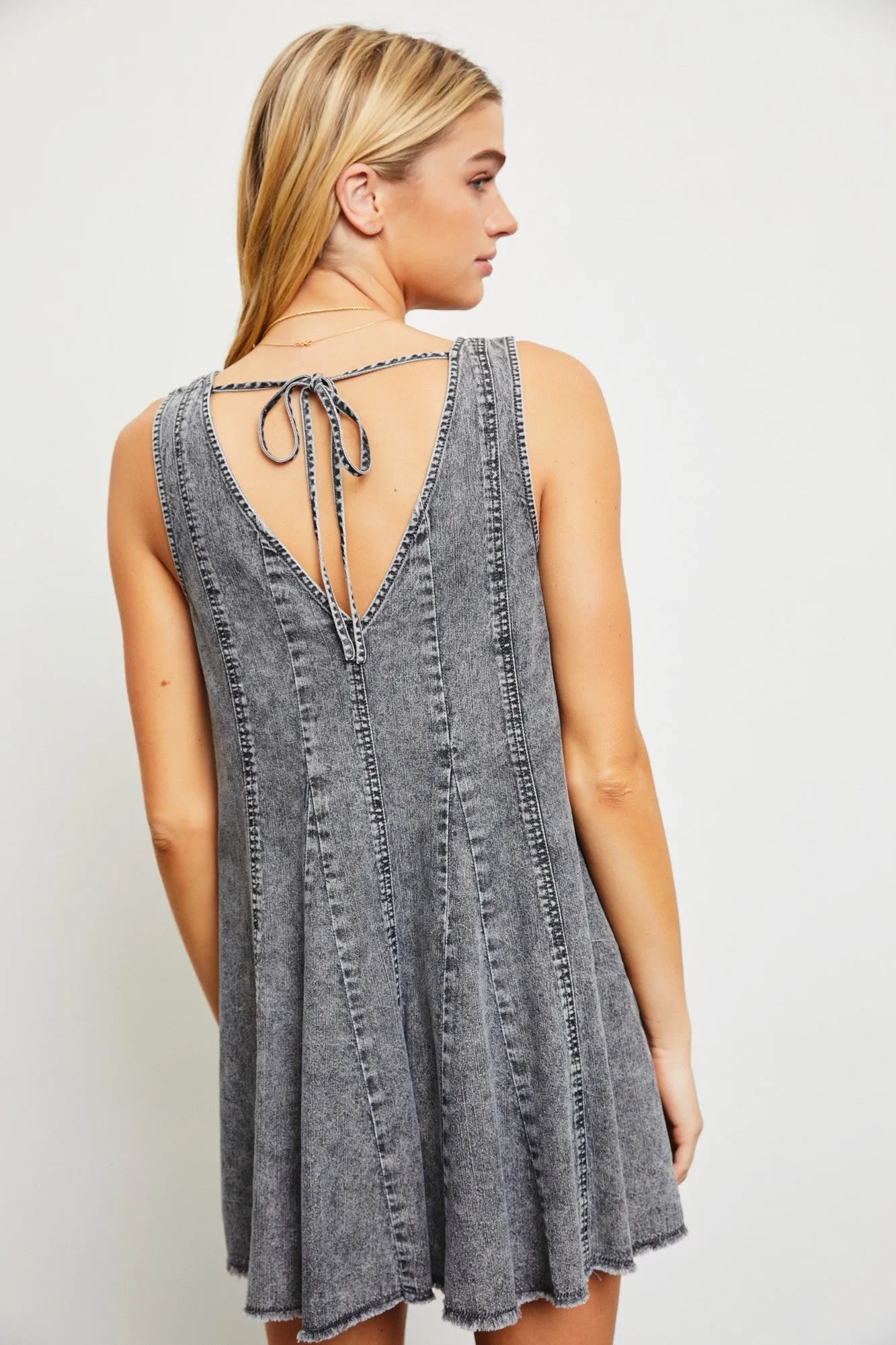 Charcoal Flare Romper sold by Pinkblush product image thumbnail 4