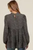 Olive Animal Print Mock Neck Tiered Maternity Top sold by Pinkblush