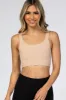Beige Seamless Thick Strap Bralette sold by Pinkblush
