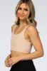 Beige Seamless Thick Strap Bralette sold by Pinkblush