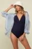 Light Blue Sheer Striped Maternity Button Down Blouse sold by Pinkblush
