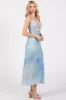 Light Blue Tie Dye Maxi Dress sold by Pinkblush