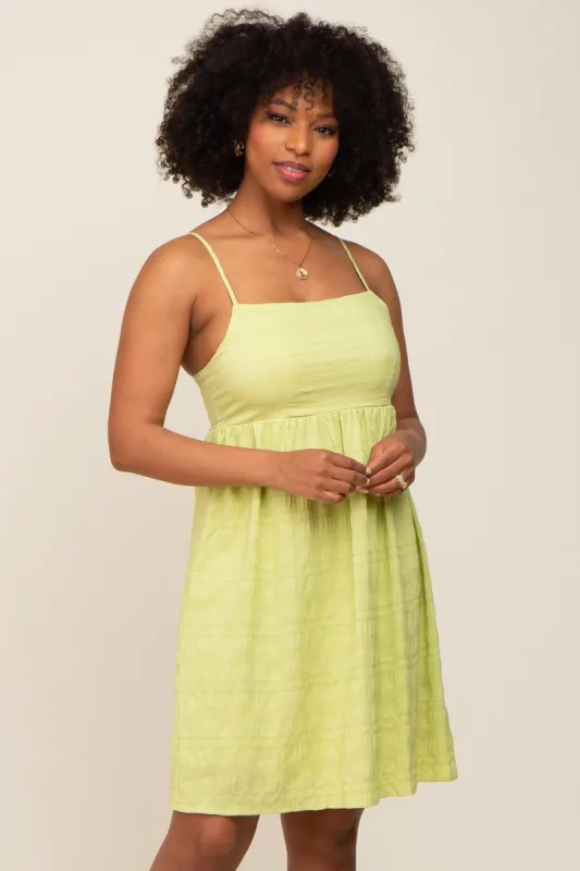 Lime Striped Sleeveless Dress sold by Pinkblush