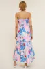 Pink Floral Maternity Midi Dress sold by Pinkblush
