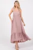 Mauve Pinafore Cutout Midi Dress sold by Pinkblush