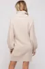 Beige Cable Knit Maternity Mini Sweater Dress sold by Pinkblush