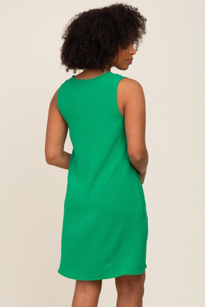 Green Sleeveless Pocketed Dress sold by Pinkblush product image thumbnail 3