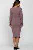 Mauve Heather Wrap Fitted Maternity Dress sold by Pinkblush