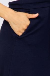 Navy Blue Maxi Skirt sold by Pinkblush
