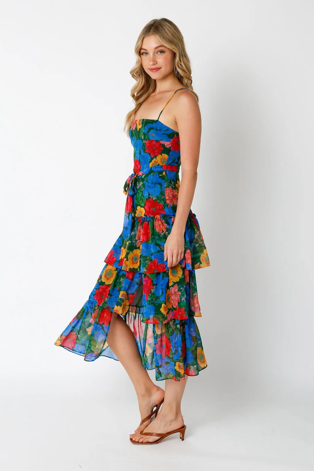Blue Multi Floral Dress sold by Pinkblush product image thumbnail 2
