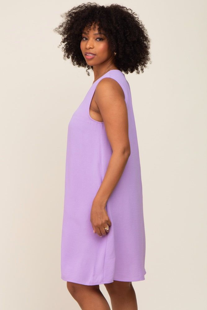 Lavender Sleeveless Pocketed Dress sold by Pinkblush product image thumbnail 3