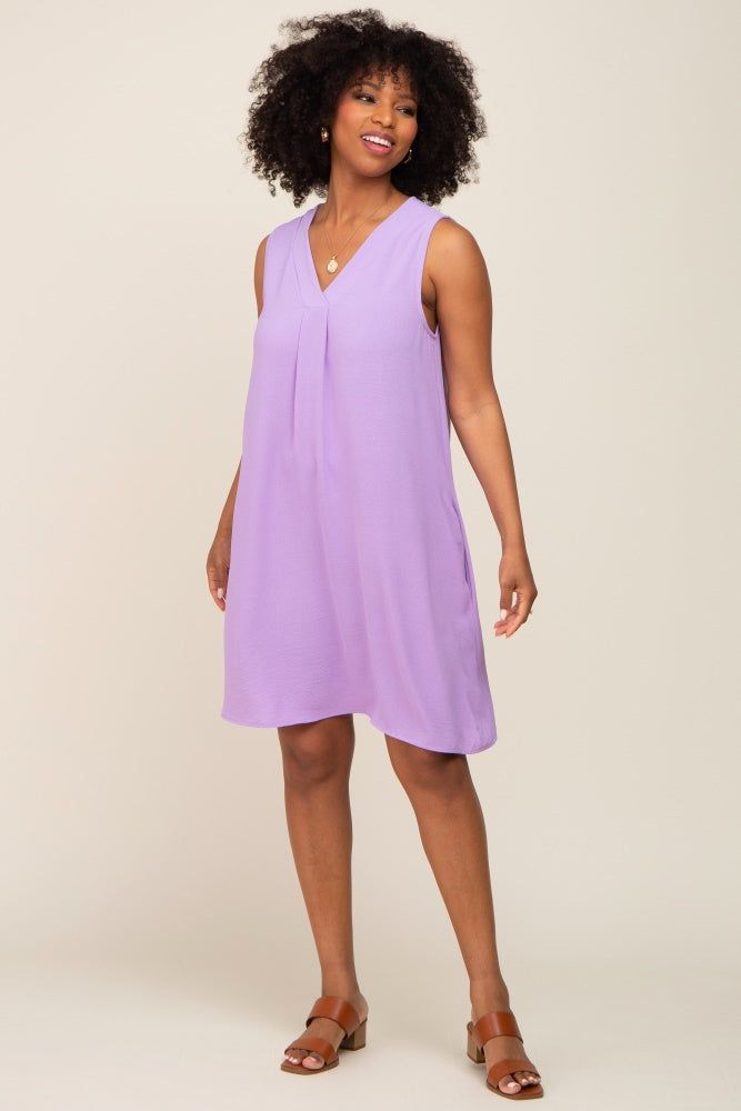 Lavender Sleeveless Pocketed Dress sold by Pinkblush product image thumbnail 5