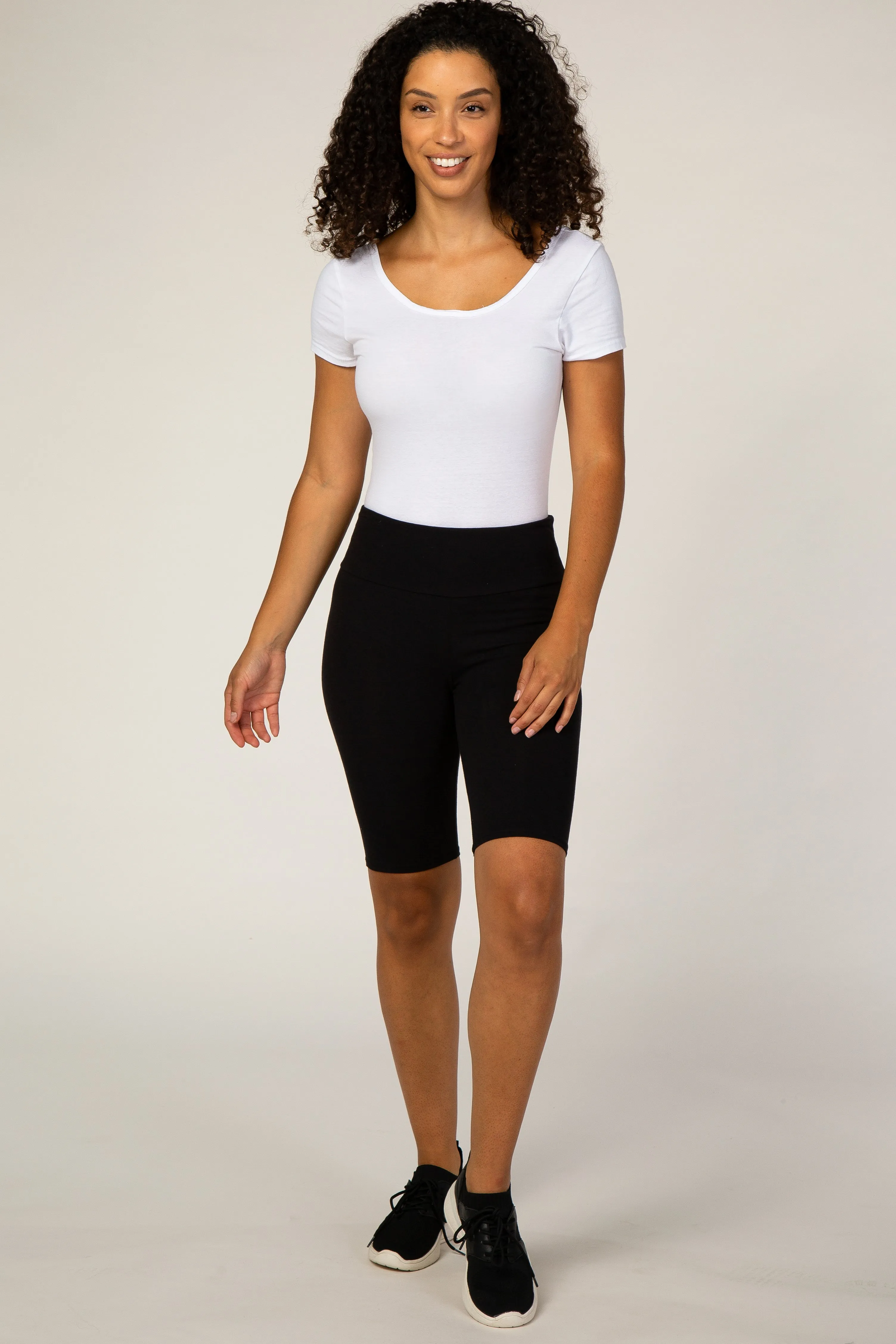 Black Maternity Biker Short sold by Pinkblush product image thumbnail 5