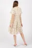 Cream Floral Print Eyelet Lace Dress sold by Pinkblush