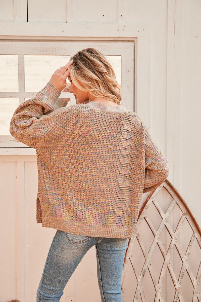 Mocha Cable Knit Sweater Cardigan sold by Pinkblush product image thumbnail 4