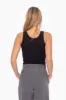 Black Scoop Neckline Tank Top sold by Pinkblush