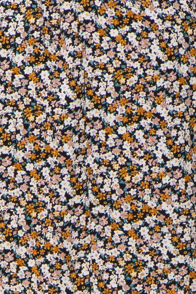 Black Floral Chiffon Balloon Sleeve Maternity Dress sold by Pinkblush product image thumbnail 4