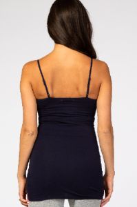 Navy Blue Fitted Tunic Cami sold by Pinkblush