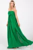 Green Pleated Front Tie Side Slit Maxi Dress sold by Pinkblush
