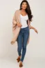 Taupe Knit Open Front Cardigan sold by Pinkblush