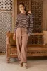Mocha Striped Sweater sold by Pinkblush