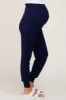 Navy Blue Maternity Band Jogger Pants sold by Pinkblush
