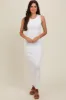 Ivory Back Tie Bodycon Maxi Dress sold by Pinkblush