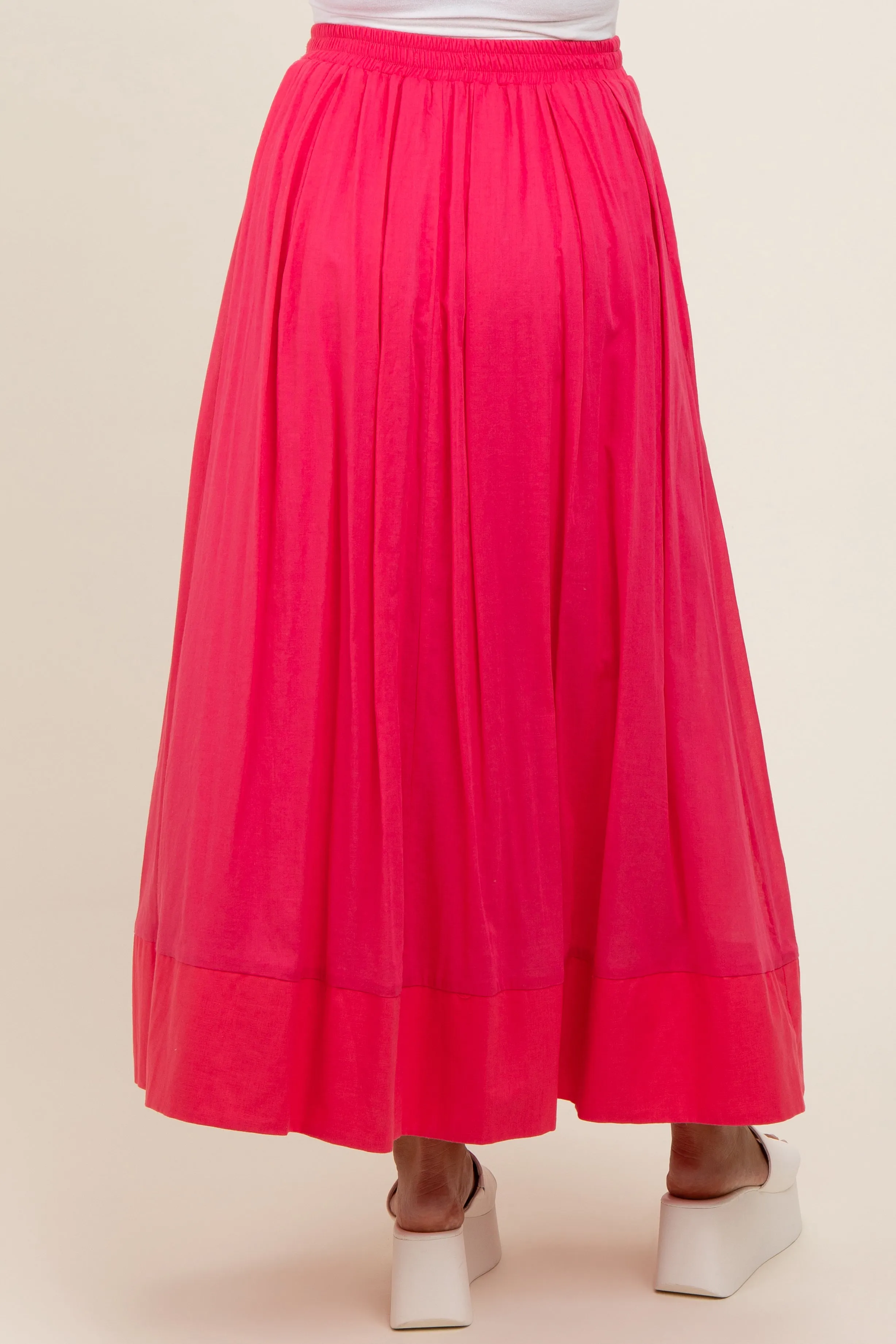 Magenta Colorblock Maternity Maxi Skirt sold by Pinkblush product image thumbnail 4