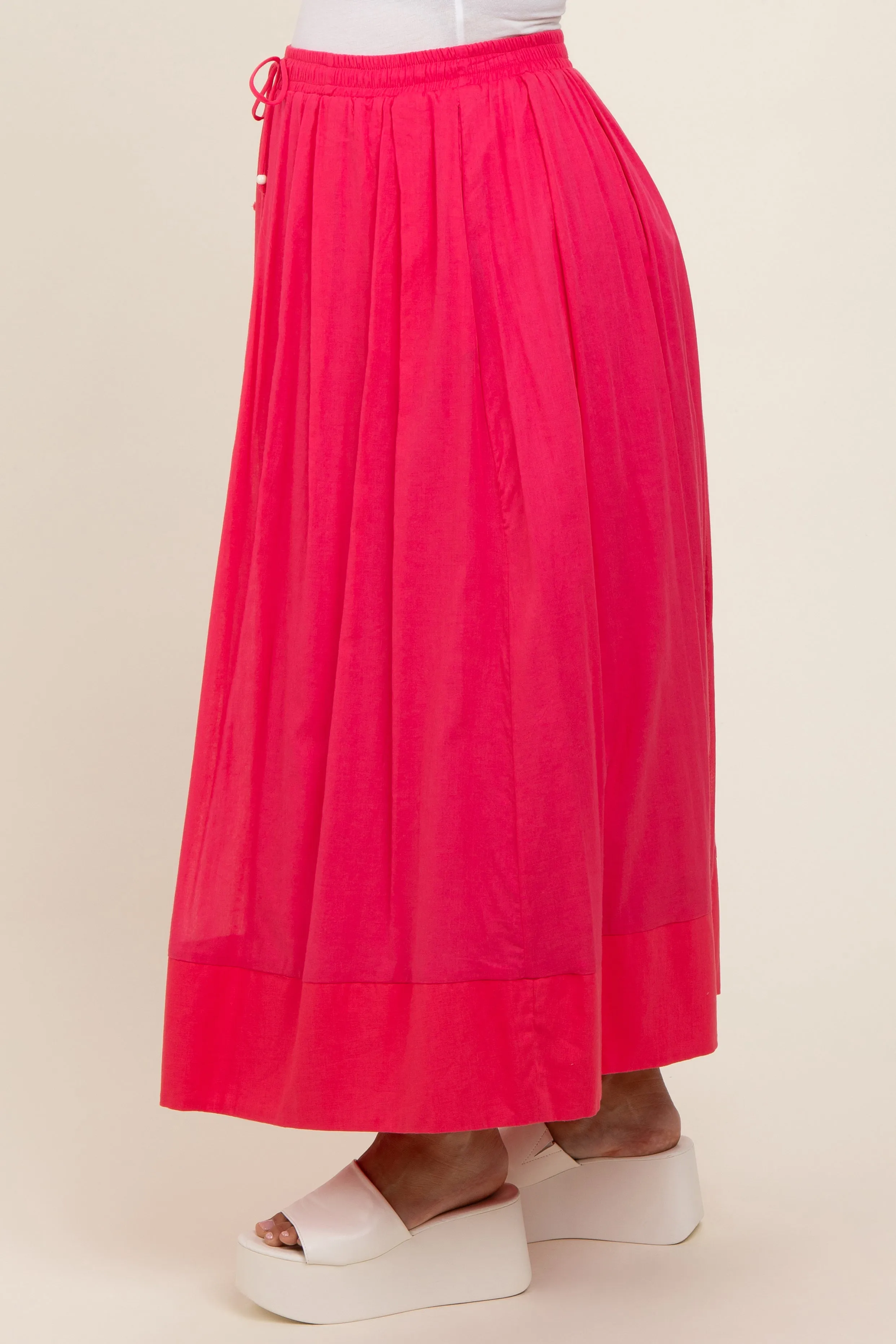 Magenta Colorblock Maternity Maxi Skirt sold by Pinkblush product image thumbnail 3