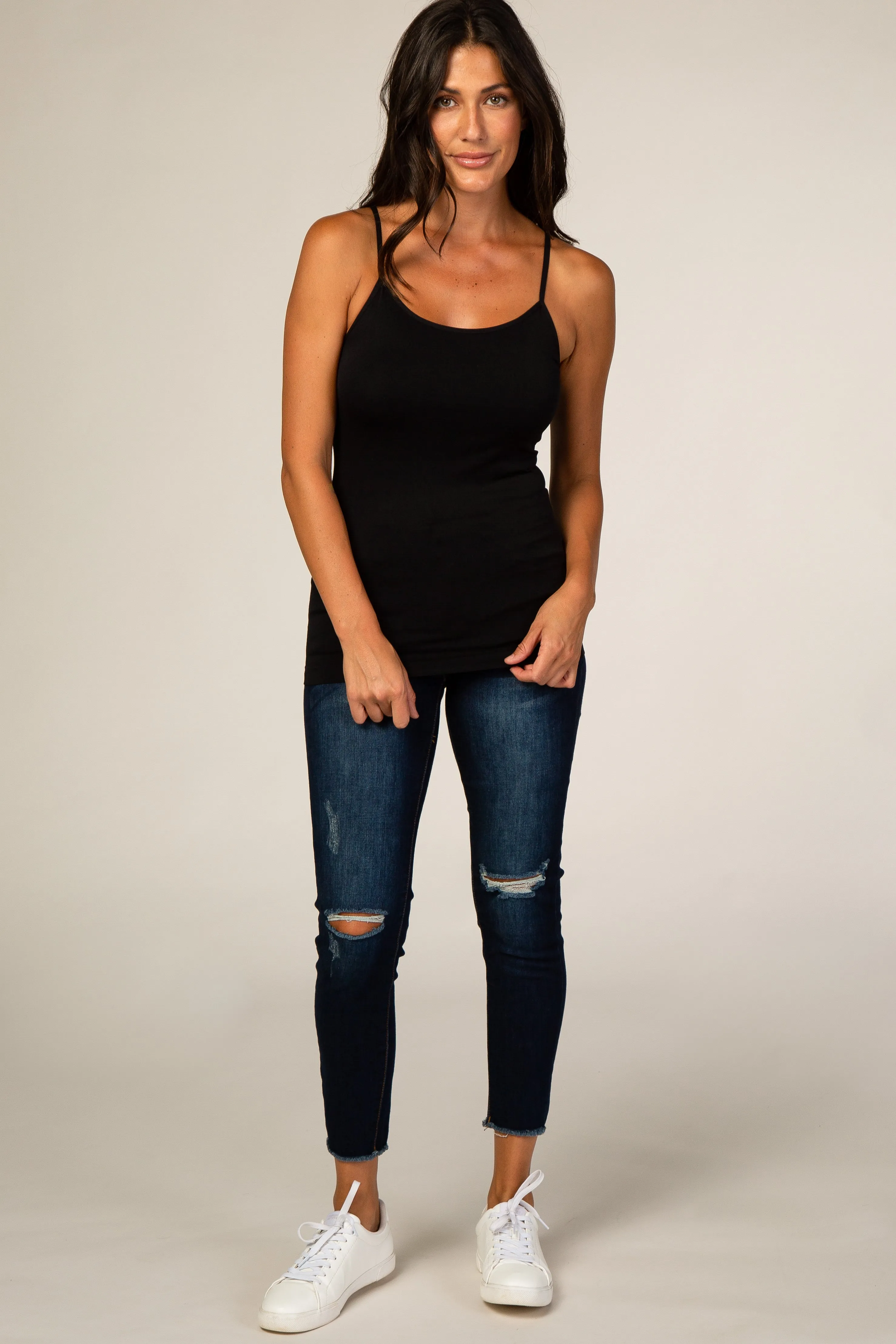 Black Fitted Cami sold by Pinkblush product image thumbnail 4